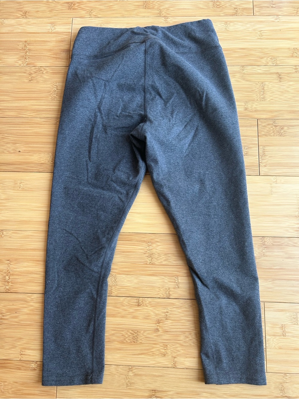 Pact 100% Organic Cotton Charcoal Cropped High-Waist Leggings - Picture 5 of 7